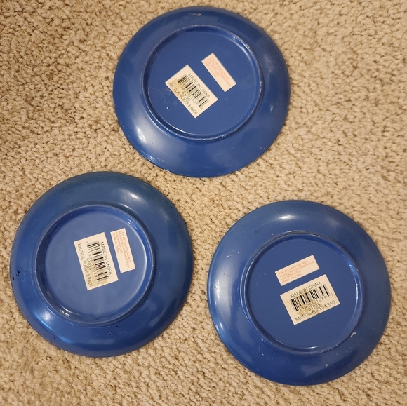 Set Of 3 Blue Decorative Lighthouse Beach Plates 6" Ceramic - Picture 2 of 4